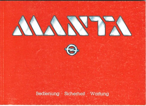 Opel manta operating - opel,