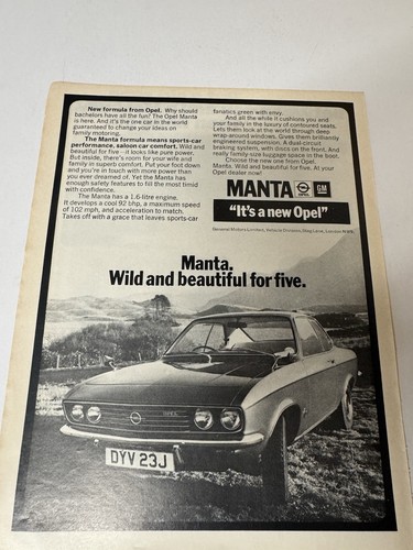 Original vintage 1971 opel - original,