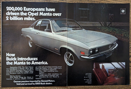 1972 buick opel manta silver - 1972,