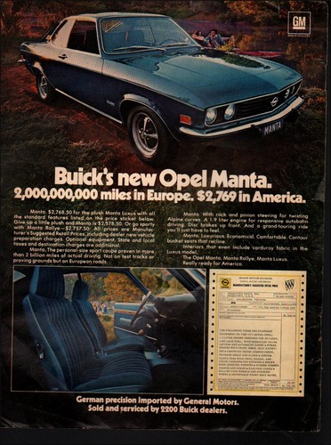1972 vintage buick - ad,