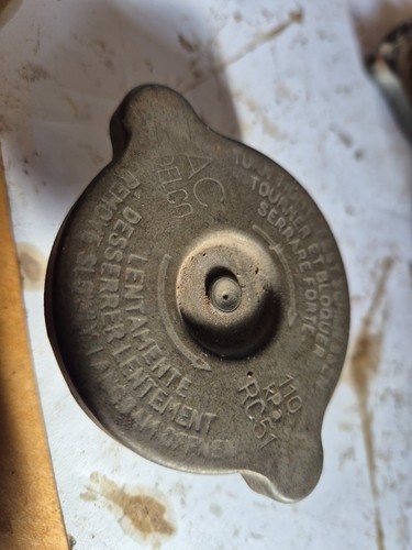 Vintage delco radiator cap - radiator,