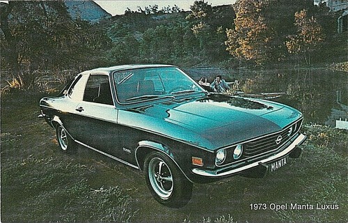 1973 opel manta luxus car - opel,