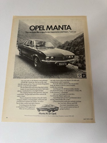 Original vintage 1973 opel - vintage,