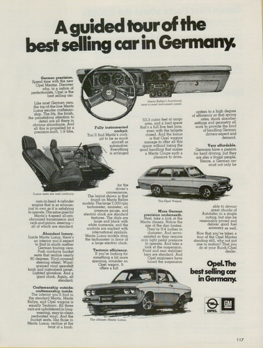 1974 opel manta german - opel,