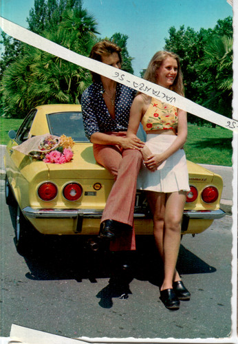 Postcard car automobile - car,