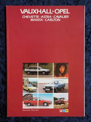 Vauxhall opel range 1982 - vauxhall,